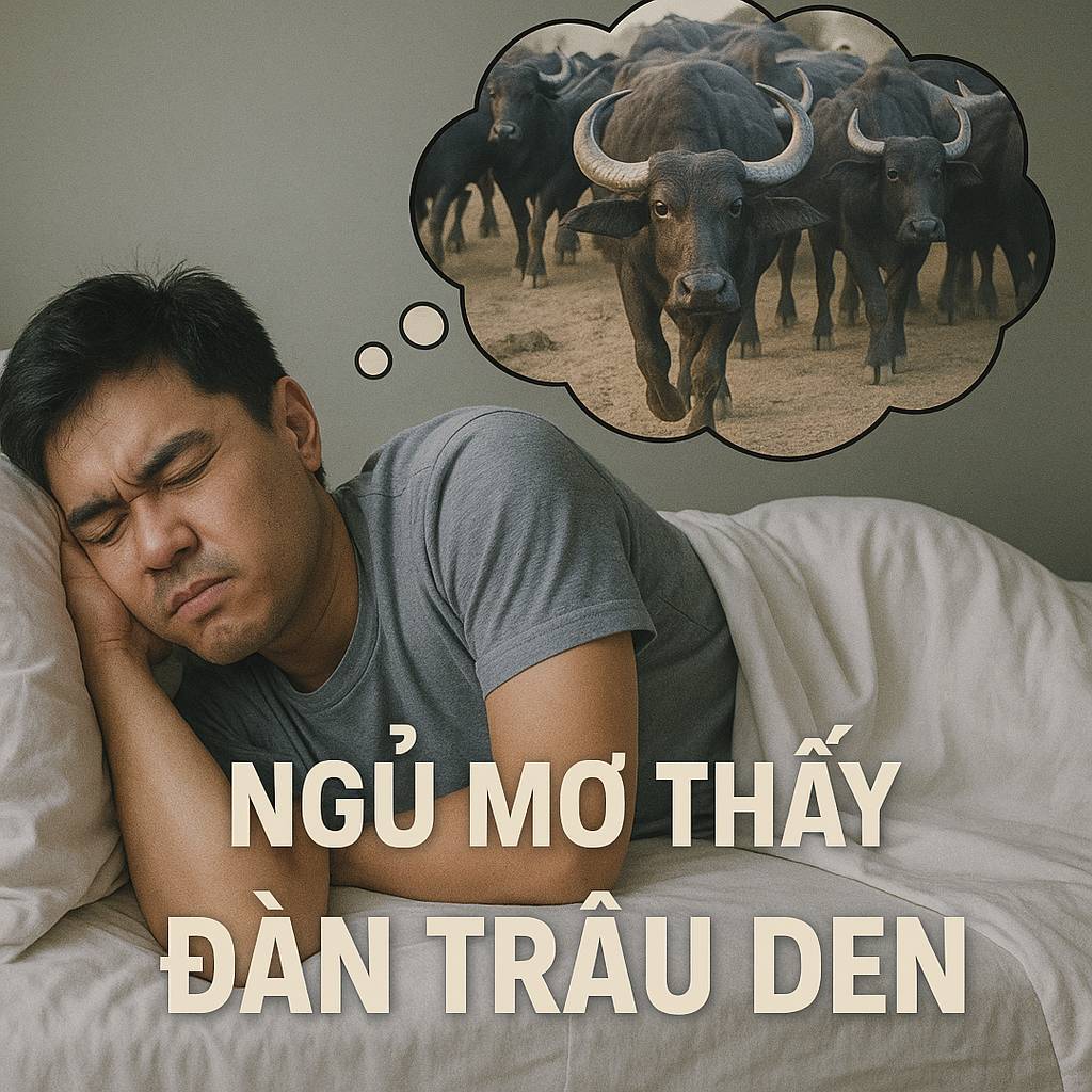 Mơ thấy đàn trâu đen là điềm gì? Đánh số mấy