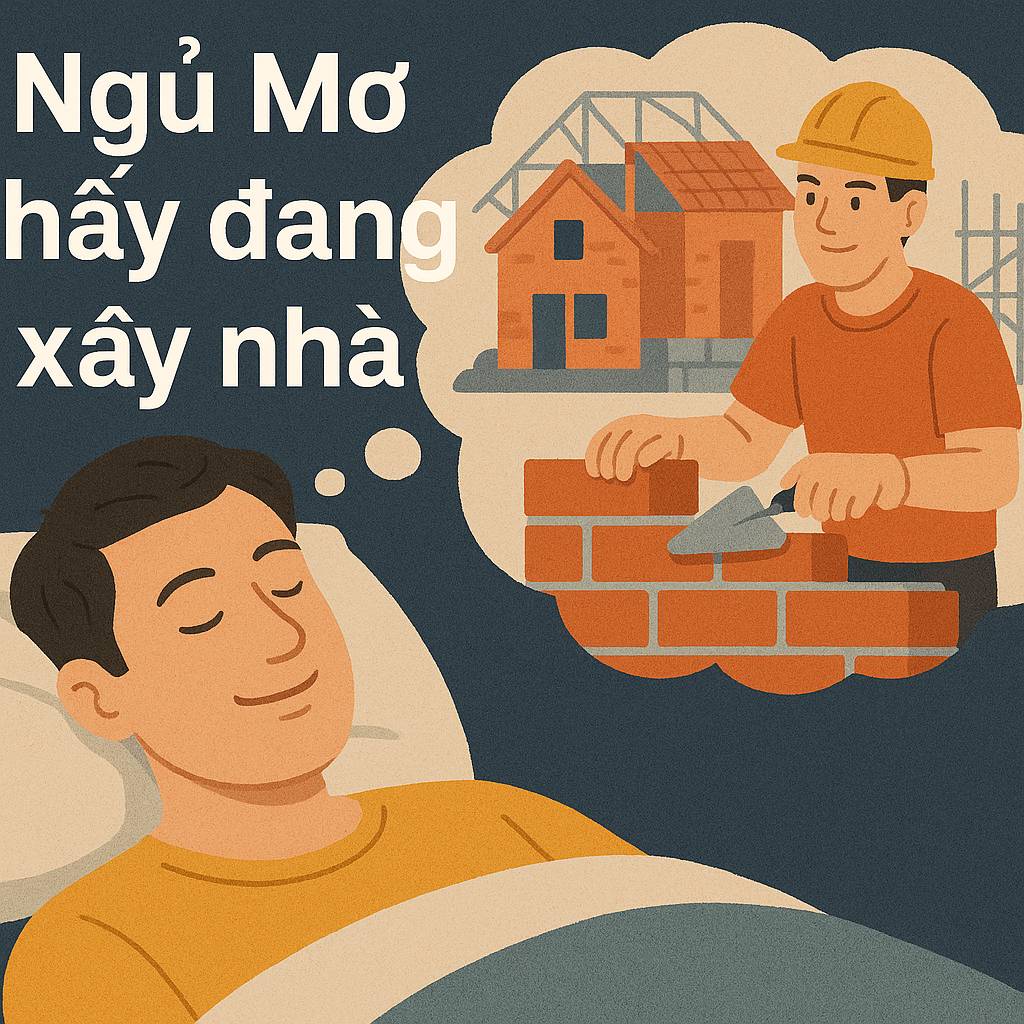 Mơ thấy đang xây nhà là điềm gì? Đánh số mấy