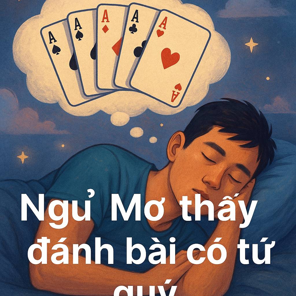 Mơ thấy đánh bài có tứ quý là điềm gì? Đánh số mấy?