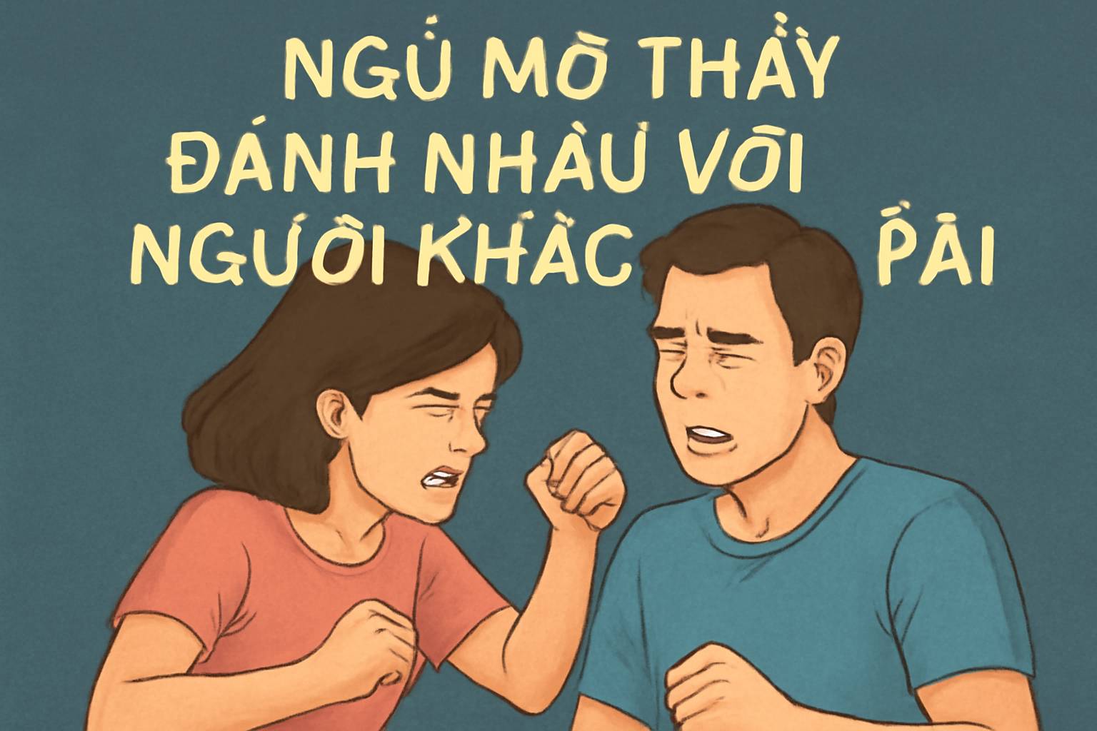 Mơ thấy đánh nhau với người khác phái là điềm gì? Đánh số mấy