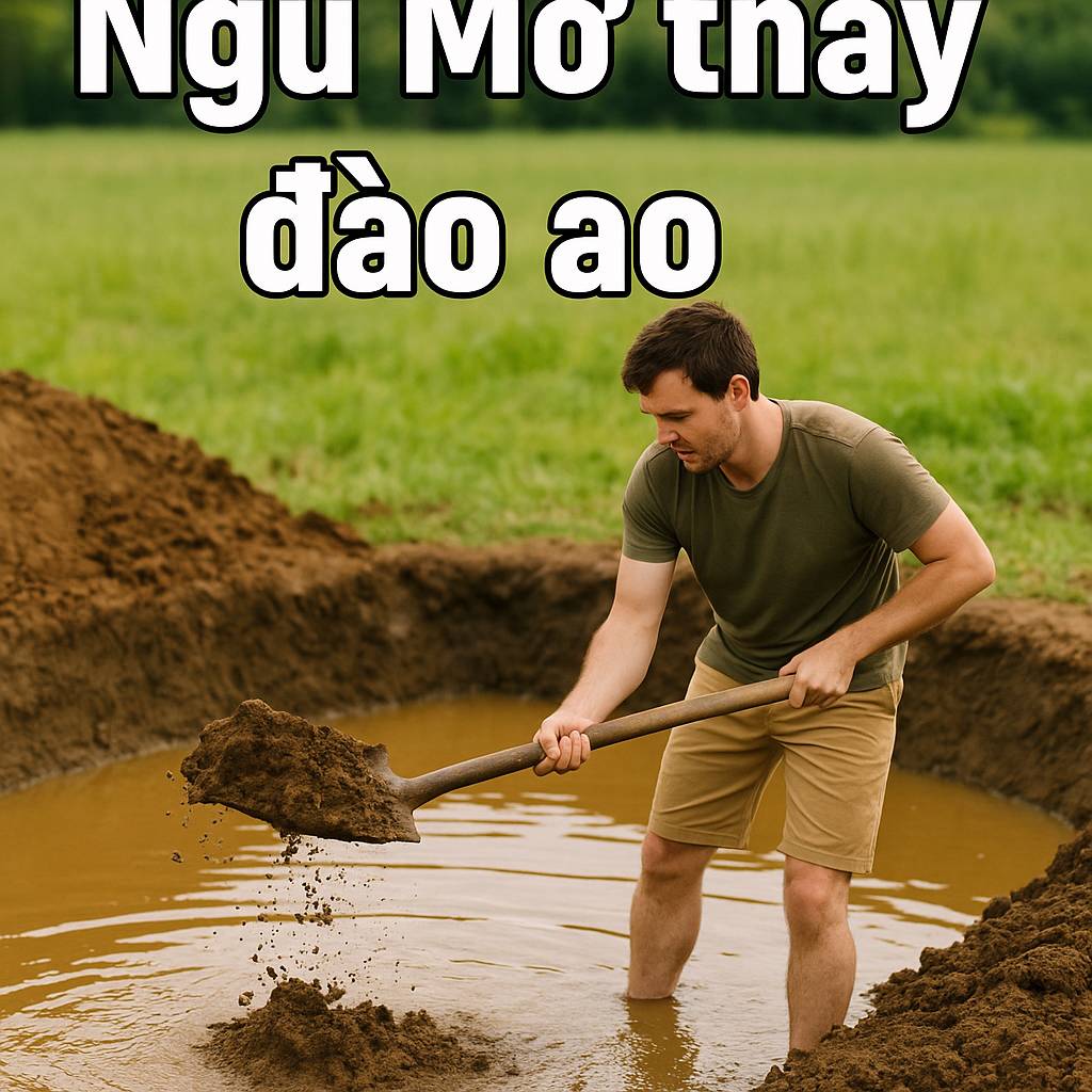 Mơ thấy đào ao là điềm gì? Đánh số mấy