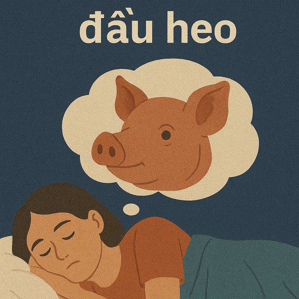 Mơ thấy đầu heo là điềm gì? Đánh số mấy