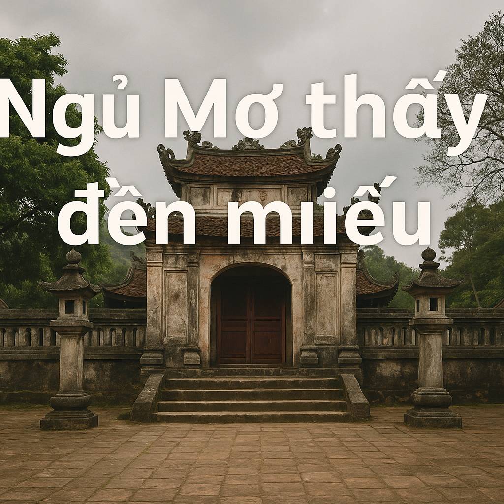 Mơ thấy đền miếu là điềm gì? Đánh số mấy