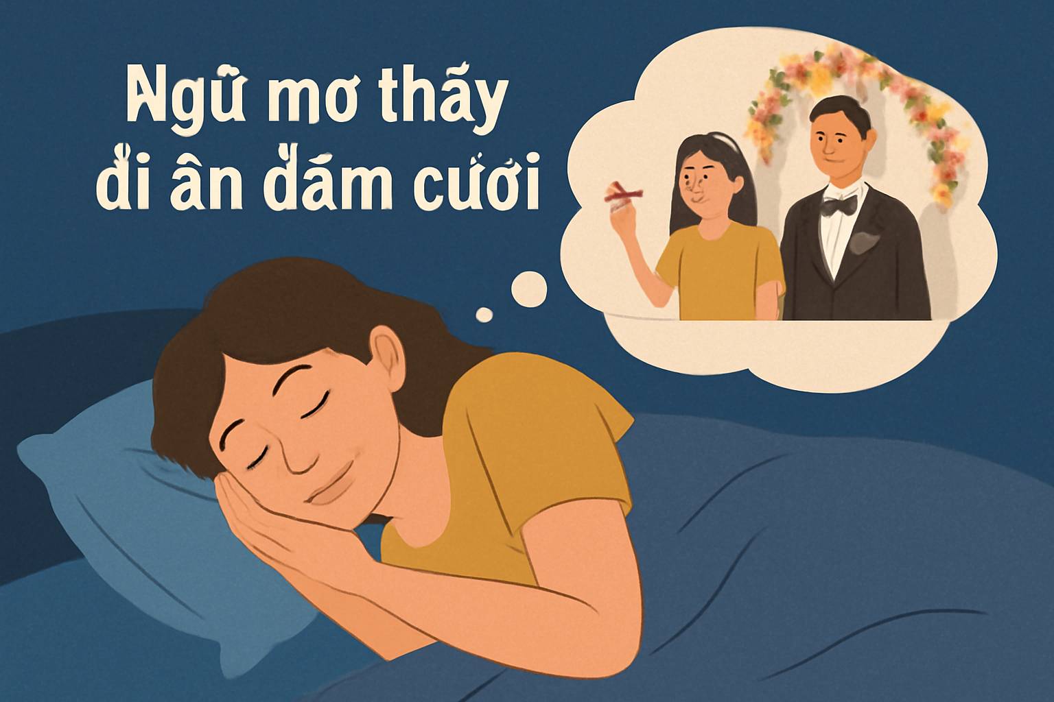 Mơ thấy đi ăn đám cưới là điềm gì? Đánh số mấy?