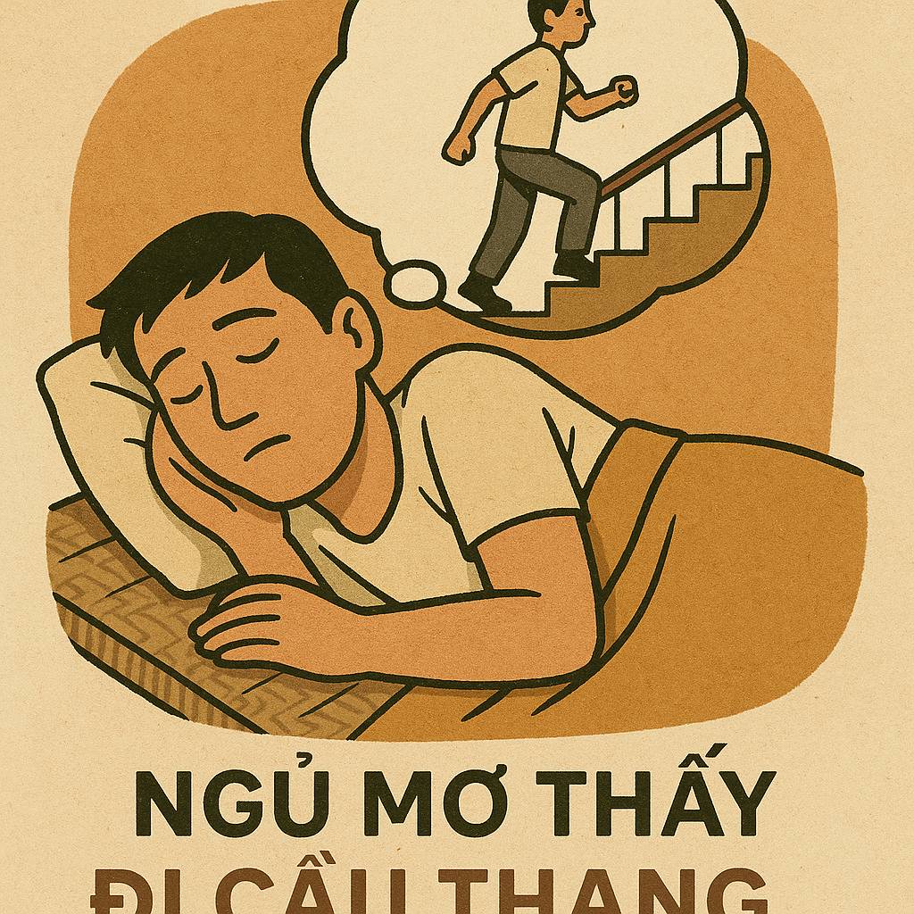 Mơ thấy đi cầu thang là điềm gì? Đánh số mấy?