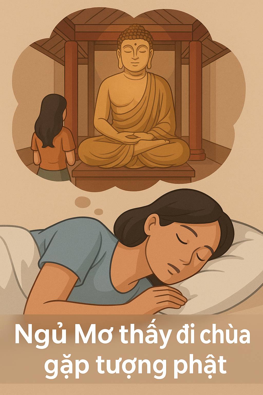 Mơ thấy đi chùa gặp tượng Phật là điềm gì? Đánh số mấy