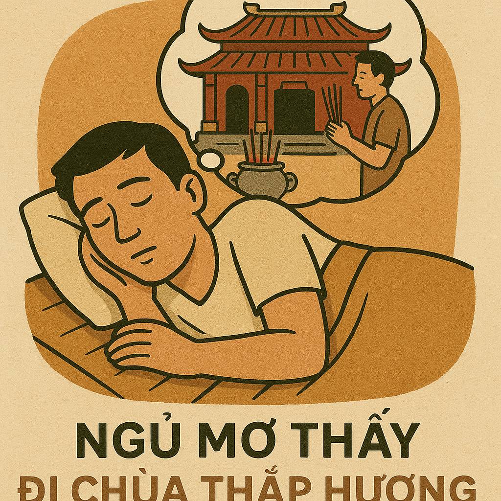 Mơ thấy đi chùa thắp hương là điềm gì? Đánh số mấy
