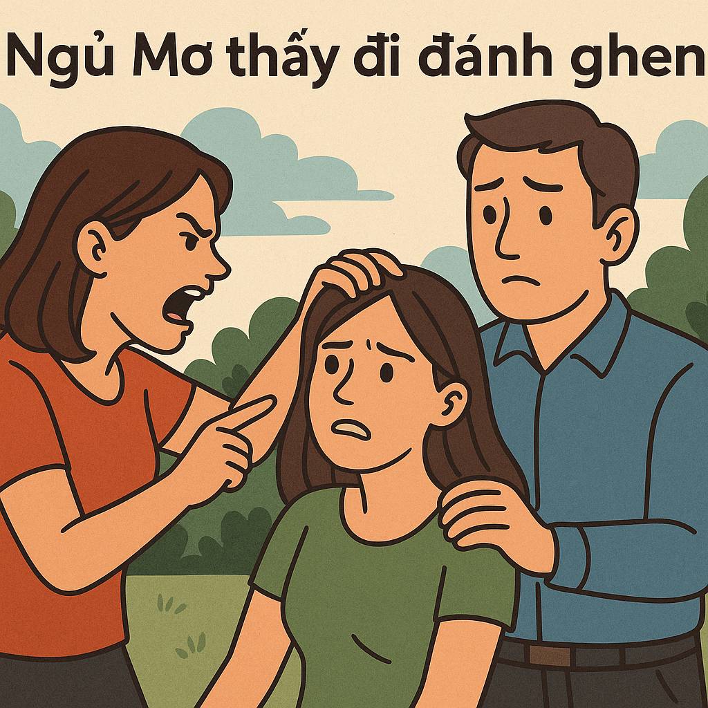 Mơ thấy đi đánh ghen là điềm gì? Đánh số mấy