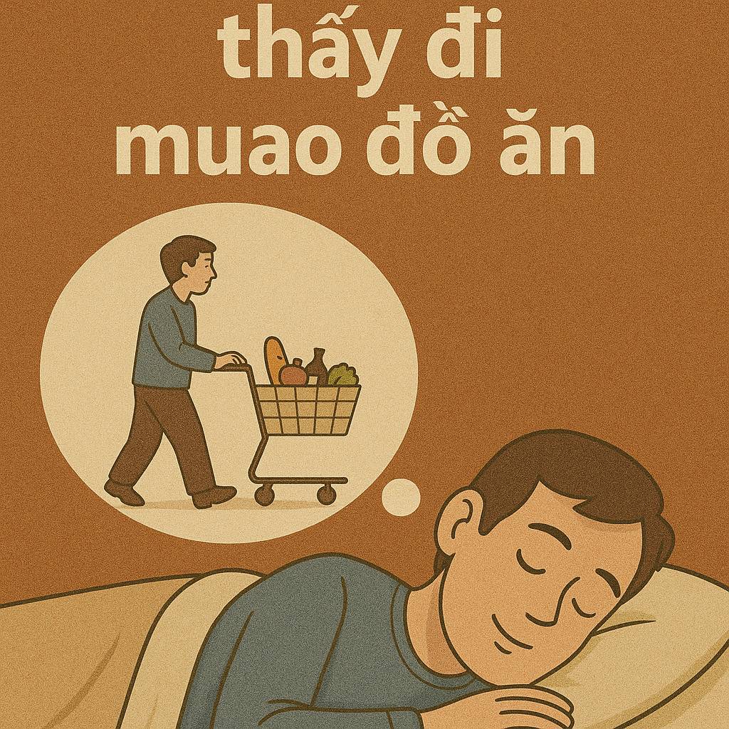 Mơ thấy đi mua đồ ăn là điềm gì? Đánh số mấy?