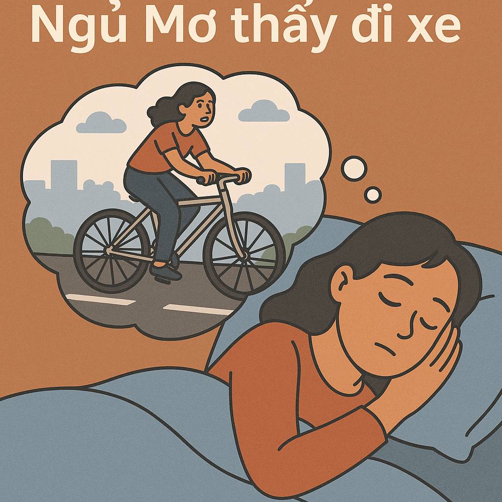 Mơ thấy đi xe đạp là điềm gì? Đánh số mấy