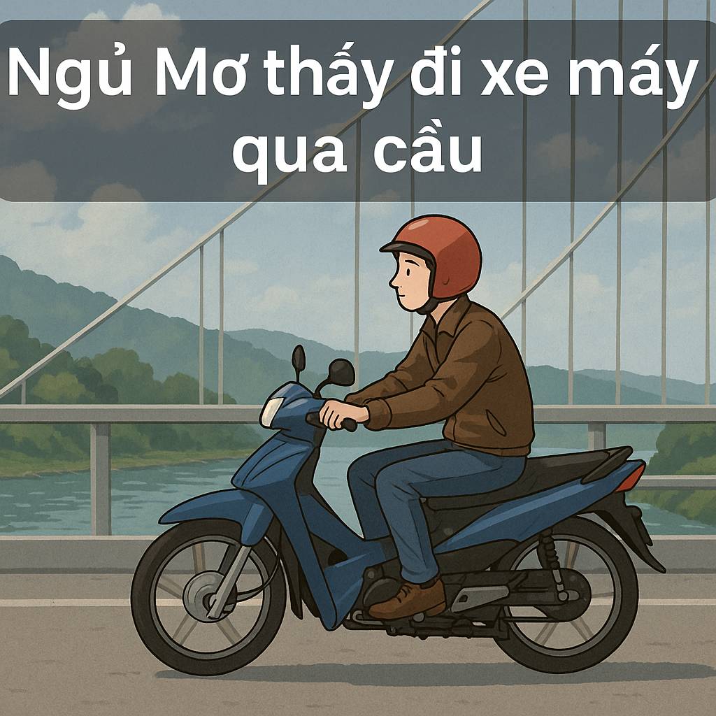 Mơ thấy đi xe máy qua cầu là điềm gì? Đánh số mấy?