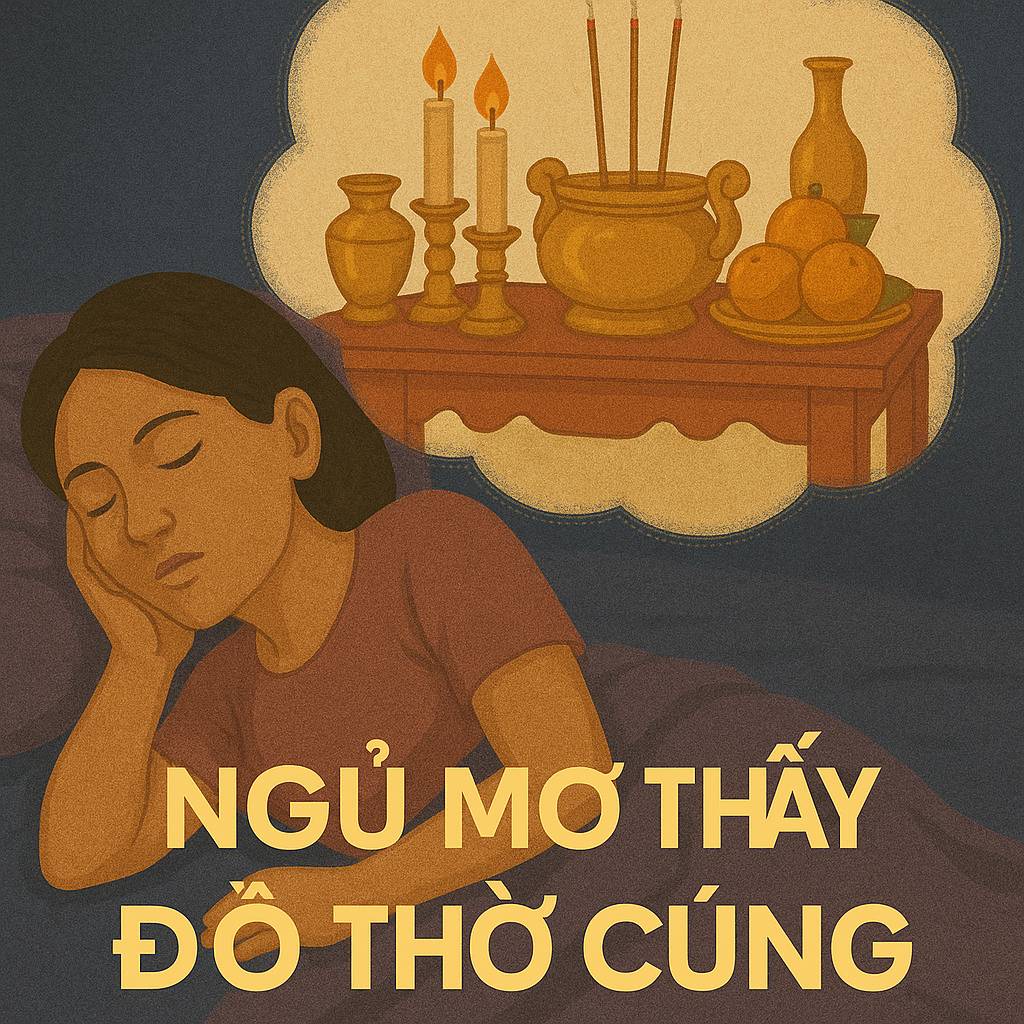Mơ thấy đồ thờ cúng là điềm gì? Đánh số mấy