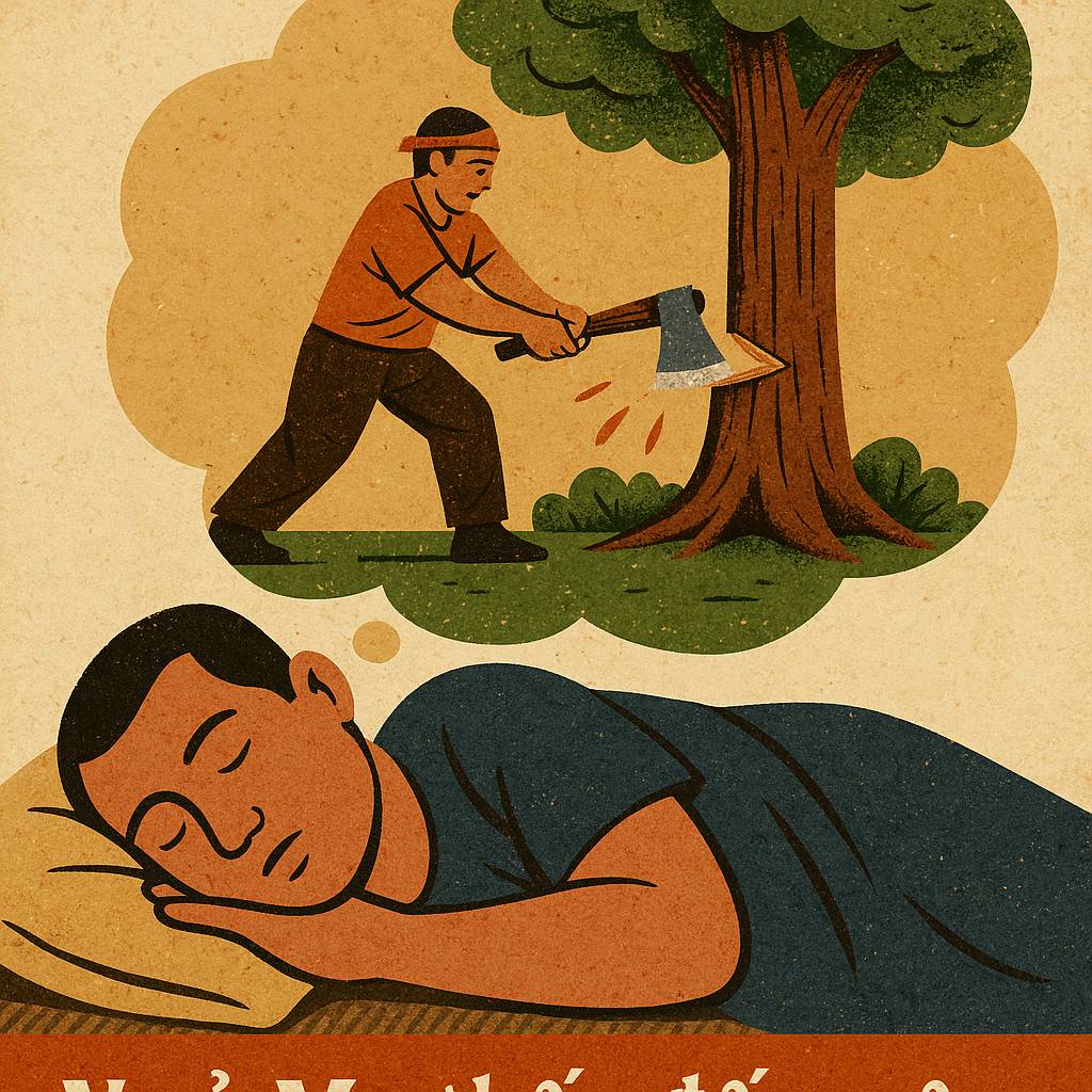 Mơ thấy đốn cây là điềm gì? Đánh số mấy?