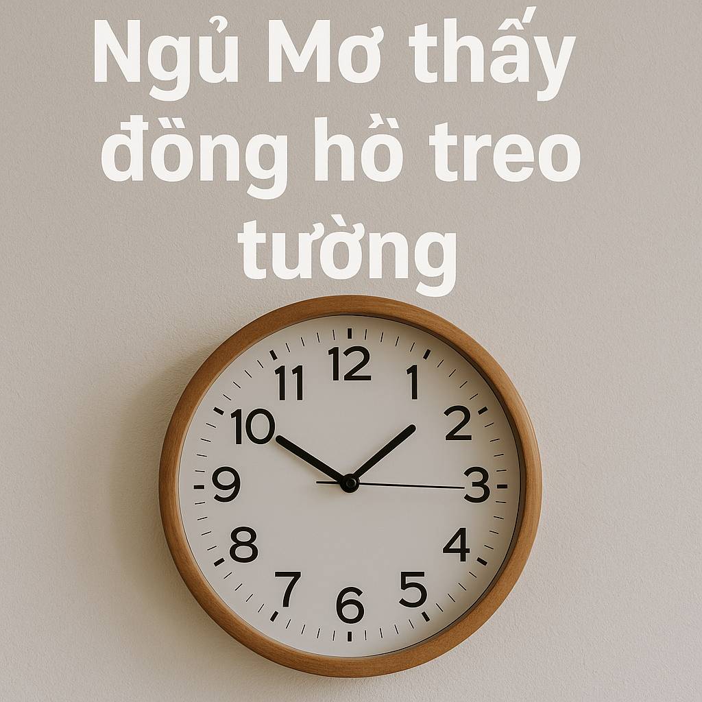 Mơ thấy đồng hồ treo tường là điềm gì? Đánh số mấy