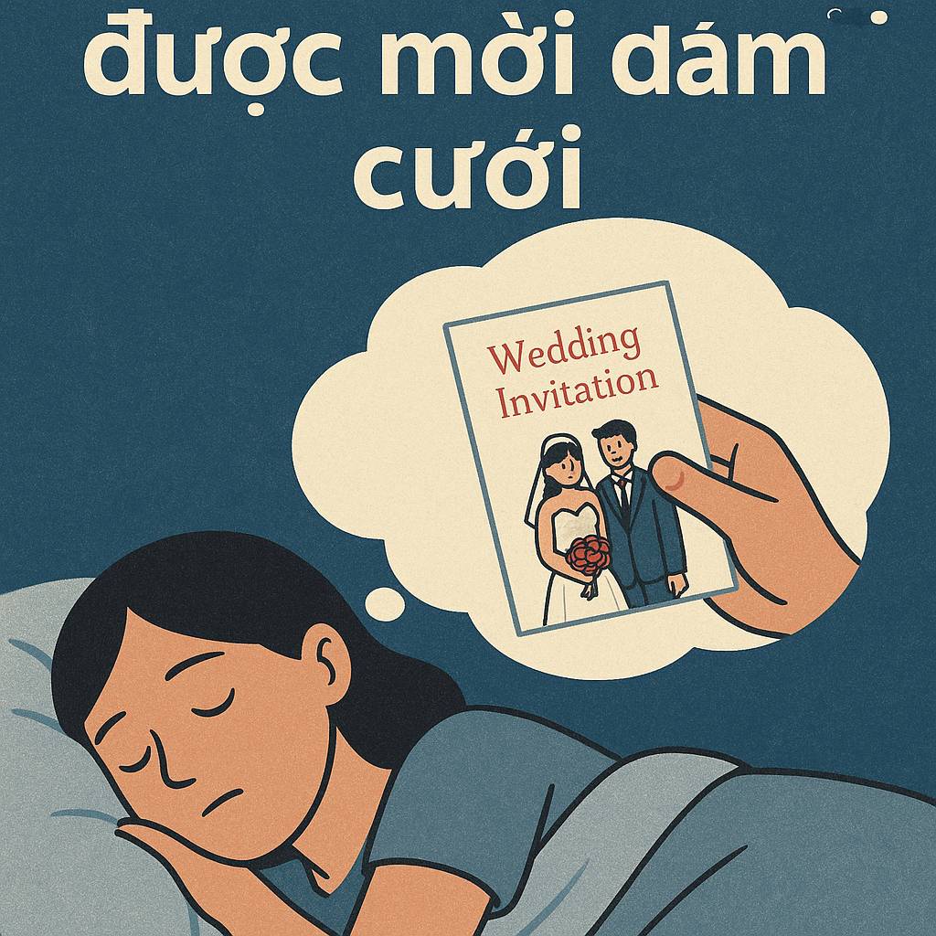 Mơ thấy được mời đám cưới là điềm gì? Đánh số mấy