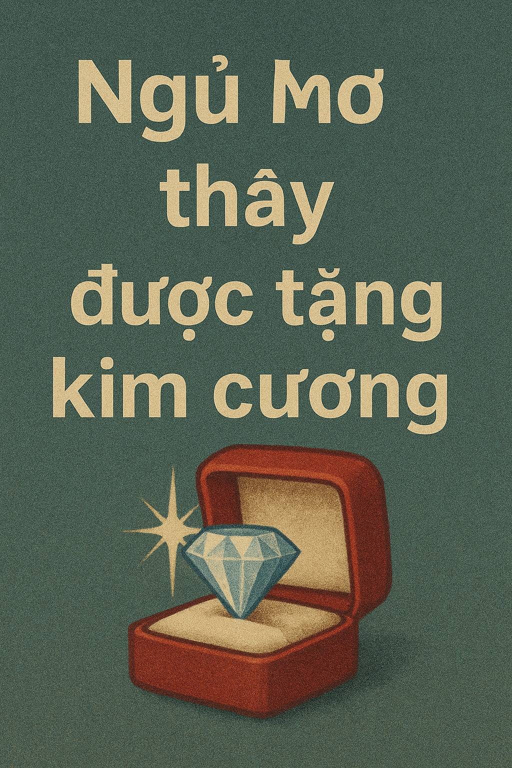 Mơ thấy được tặng kim cương là điềm gì? Đánh số mấy