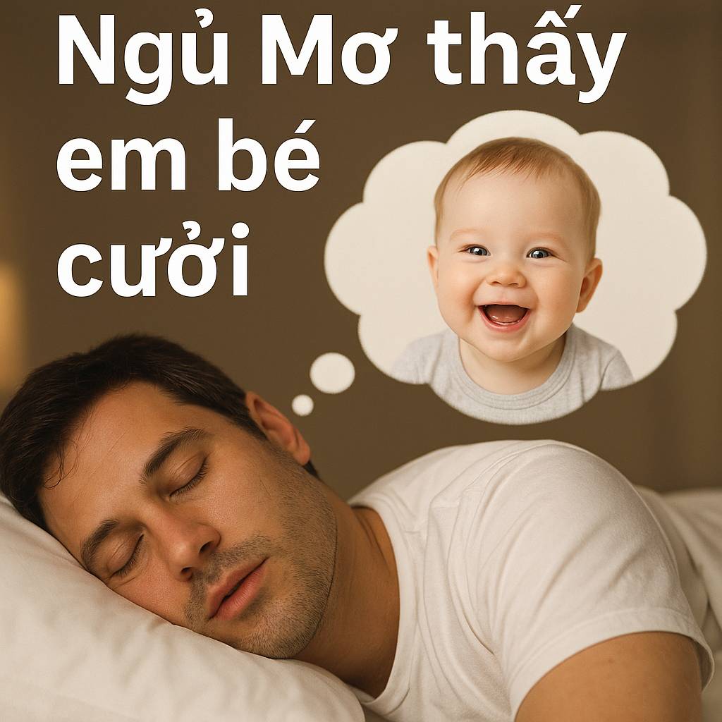 Mơ thấy em bé cười là điềm gì? Đánh số mấy
