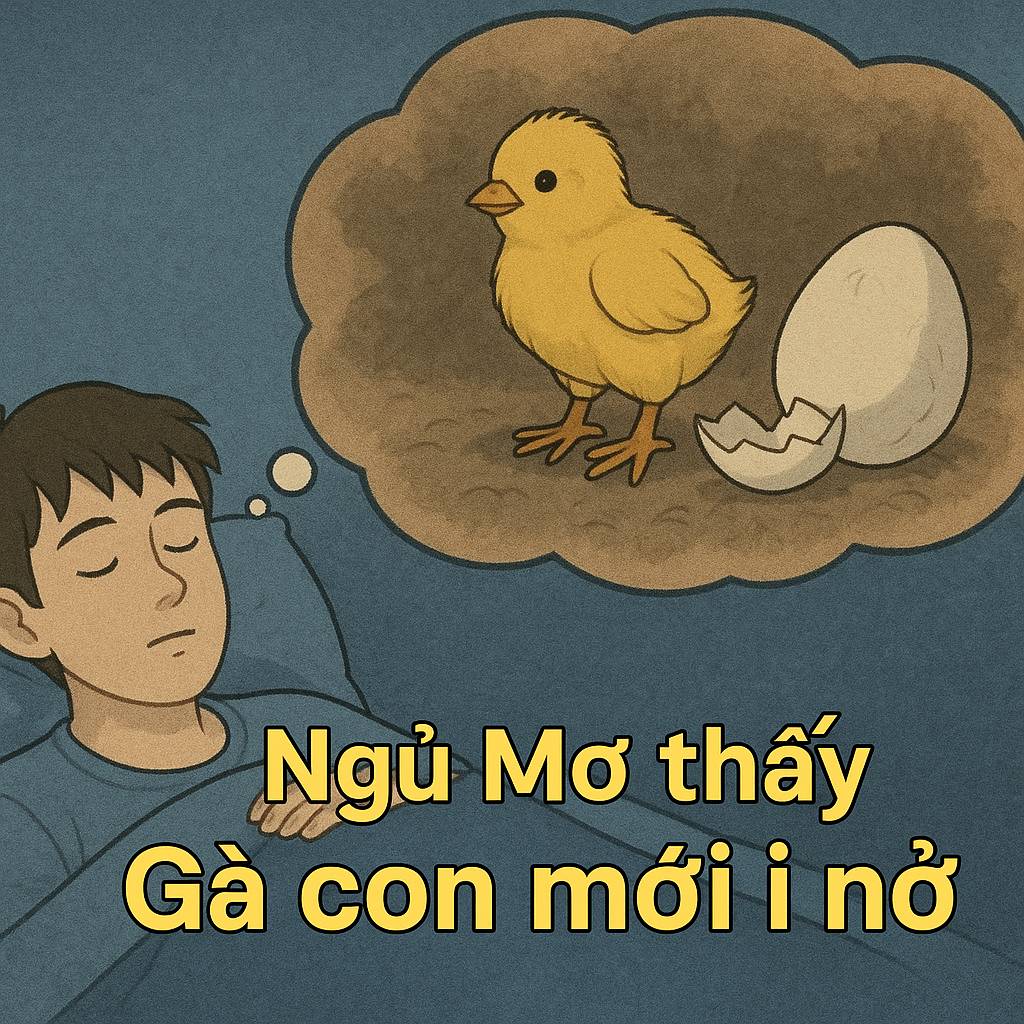 Mơ thấy gà con mới nở là điềm gì? Đánh số mấy?