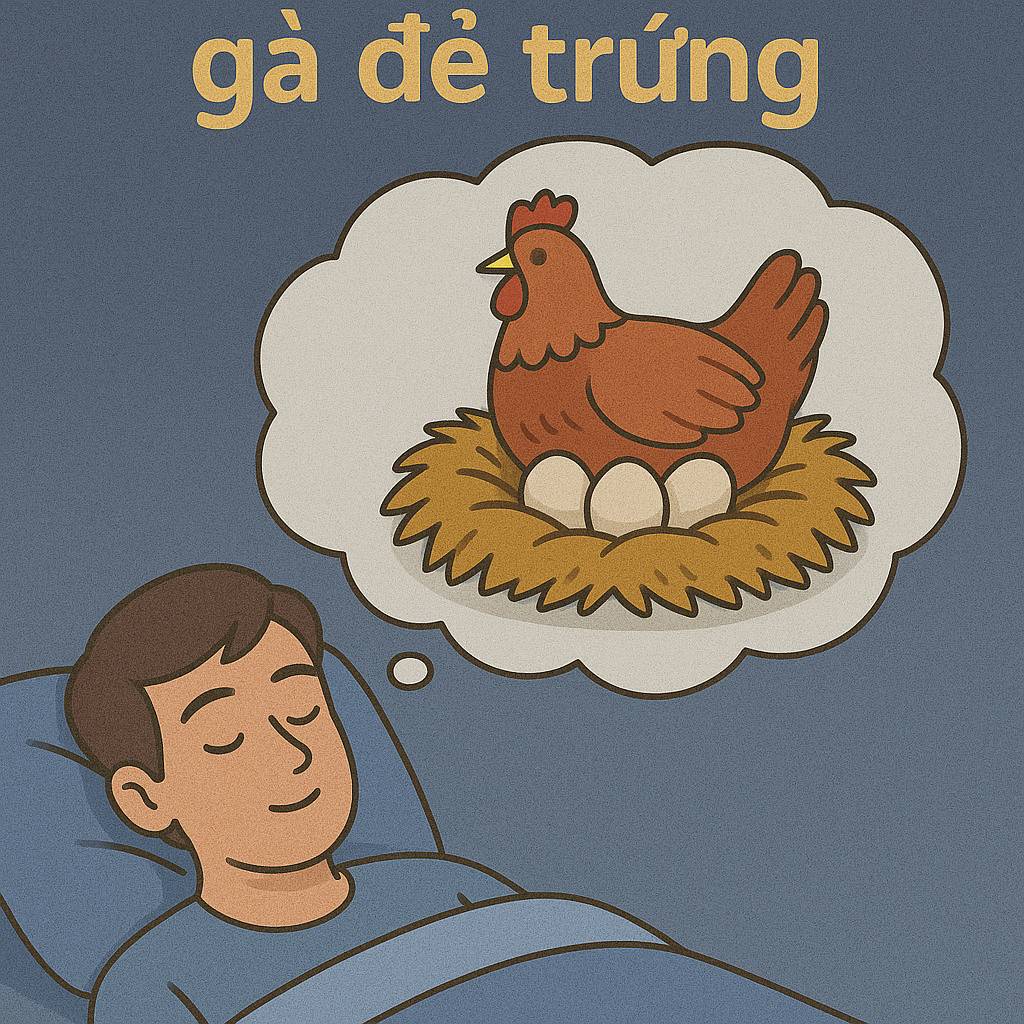 Mơ thấy gà đẻ trứng là điềm gì? Đánh số mấy