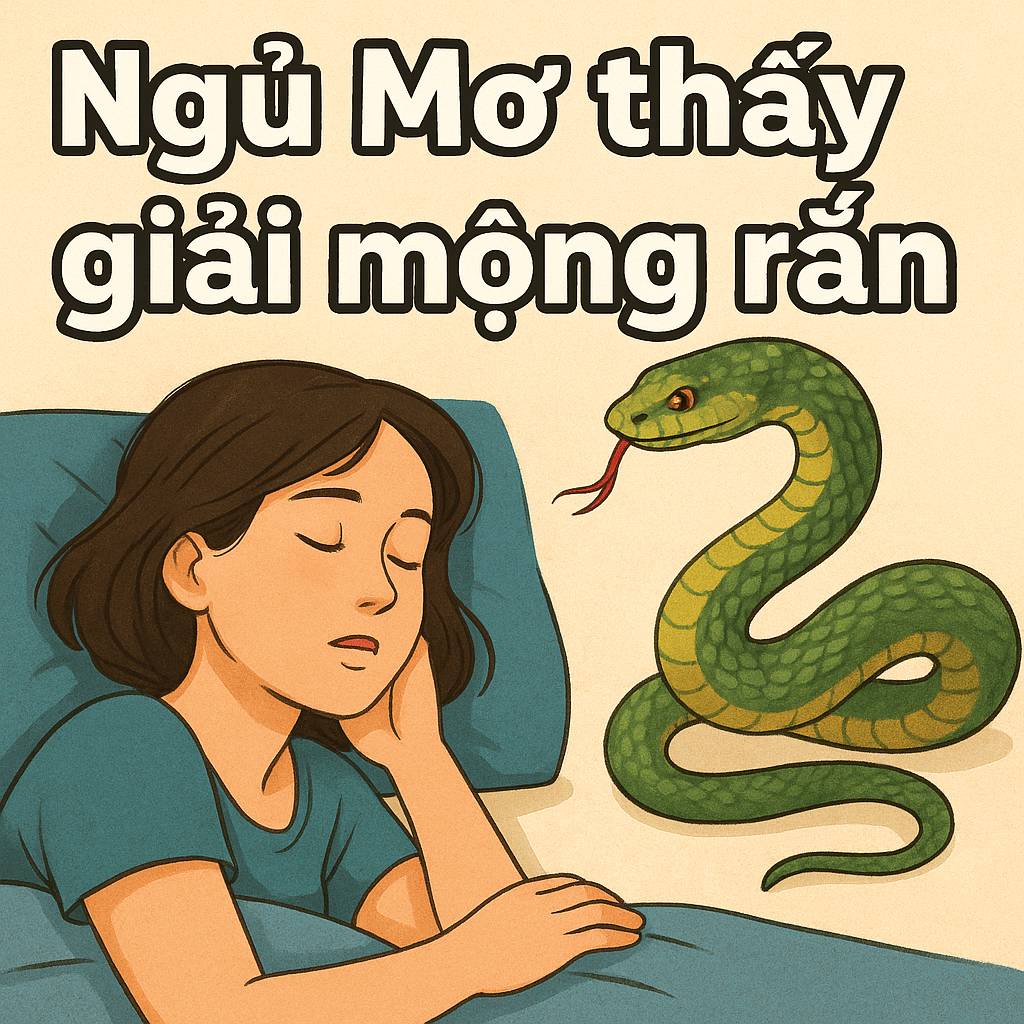 Mơ thấy giải mộng rắn là điềm gì? Đánh số mấy