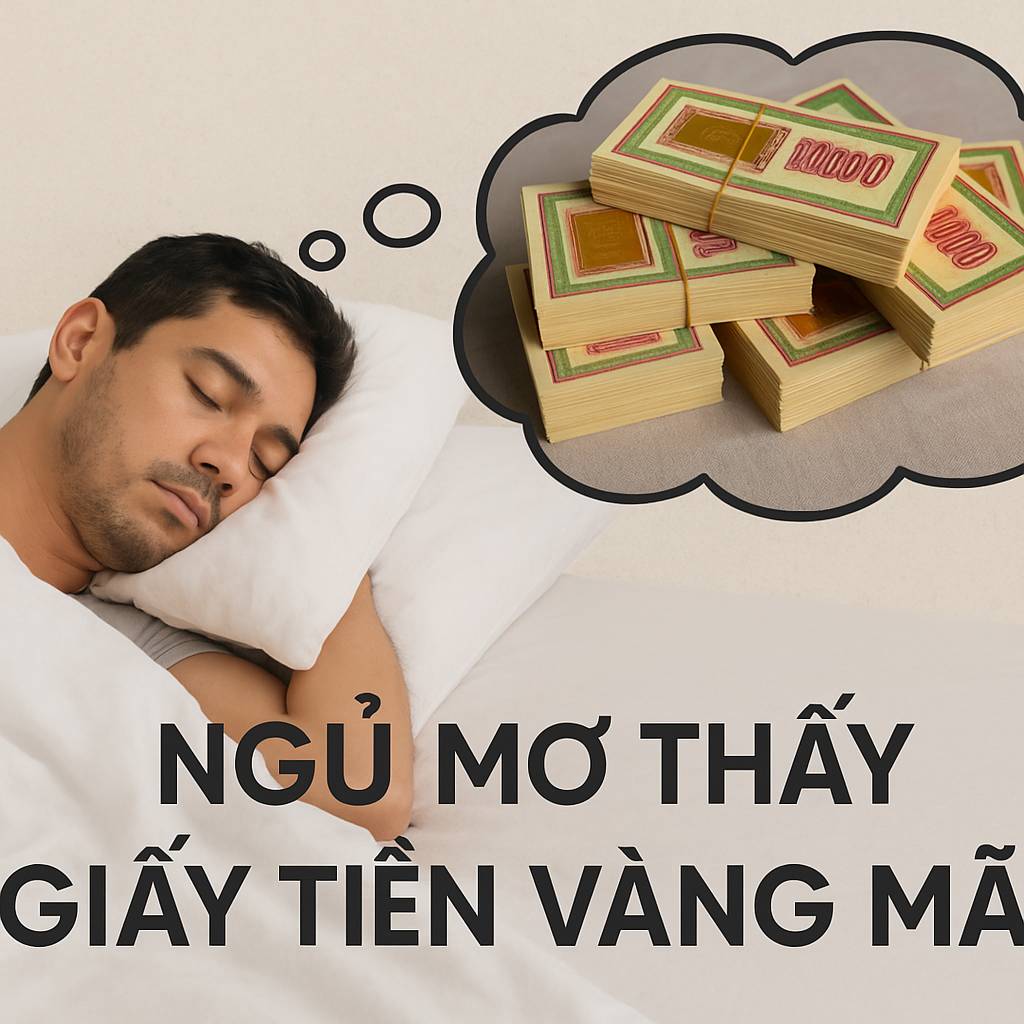 Mơ thấy giấy tiền vàng mã là điềm gì? Đánh số mấy chuẩn 2025