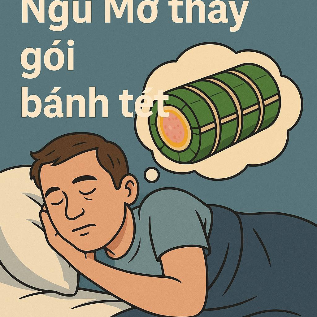 Mơ thấy gói bánh tét là điềm gì? Đánh số mấy?