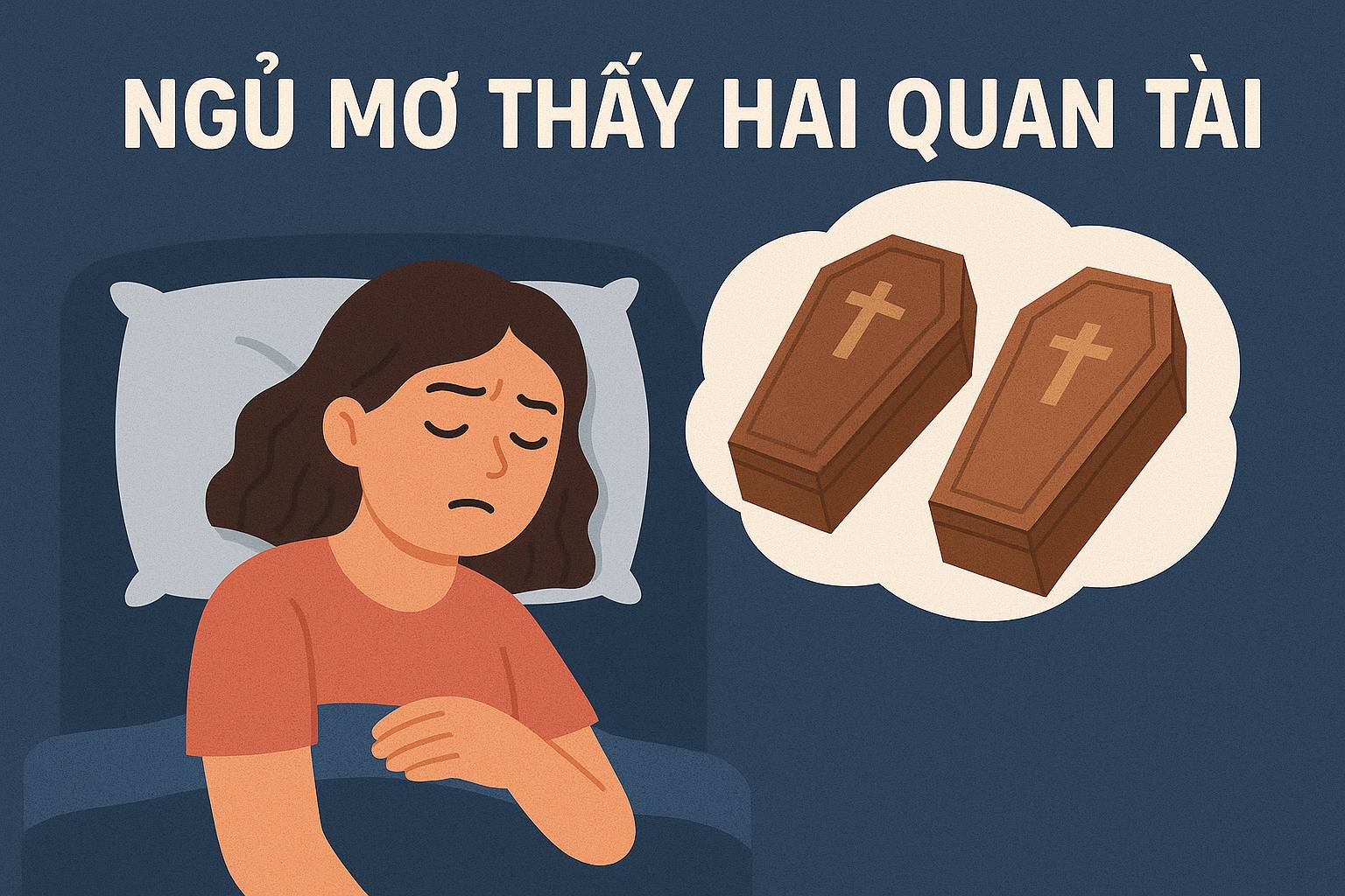 Mơ thấy hai quan tài là điềm gì? Đánh số mấy dễ trúng nhất
