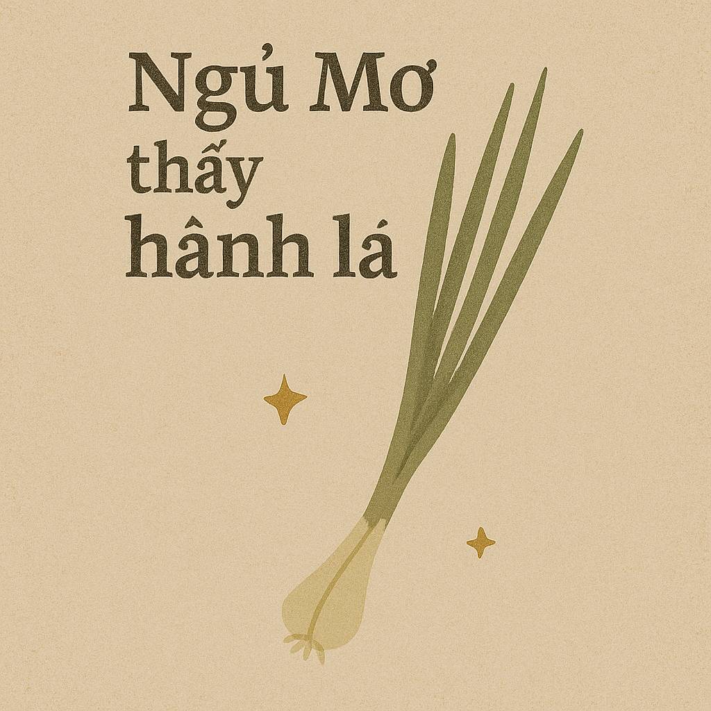 Mơ thấy hành lá là điềm gì? Đánh số mấy?