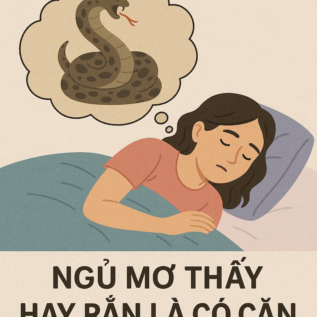 Mơ thấy hay rắn là có căn là điềm gì? Đánh số mấy