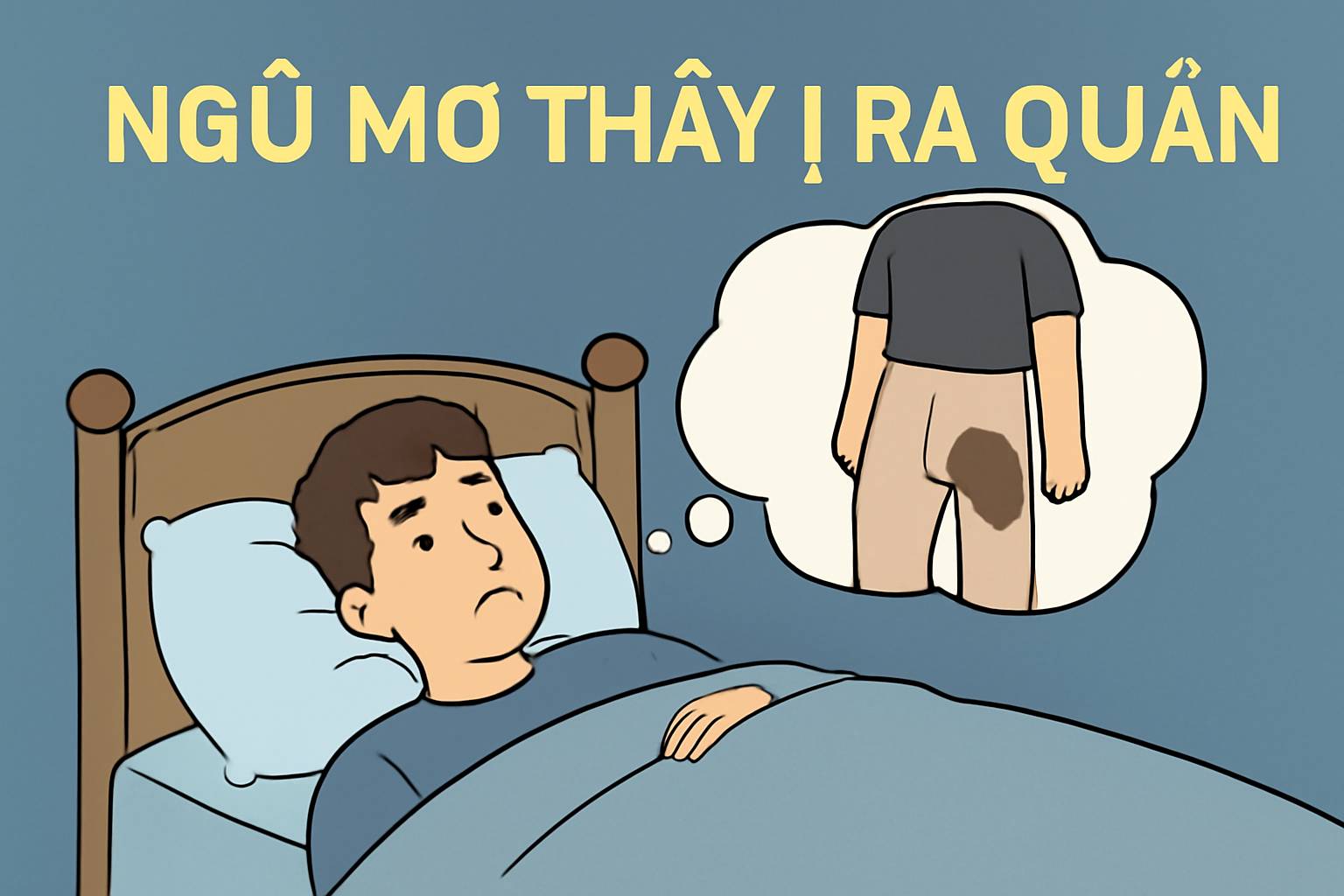 Mơ thấy ị ra quần là điềm gì? Đánh số mấy