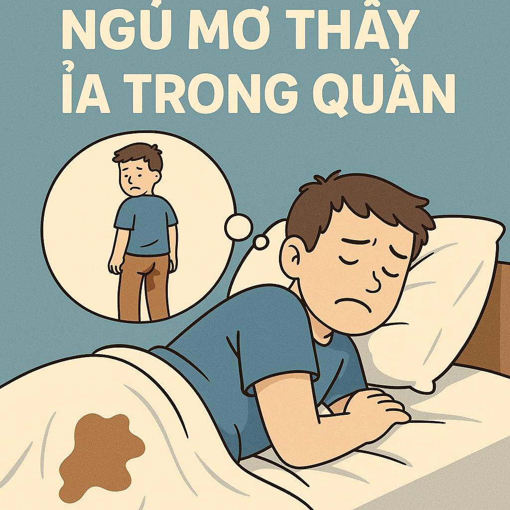 Mơ thấy ỉa trong quần là điềm gì? Đánh số mấy