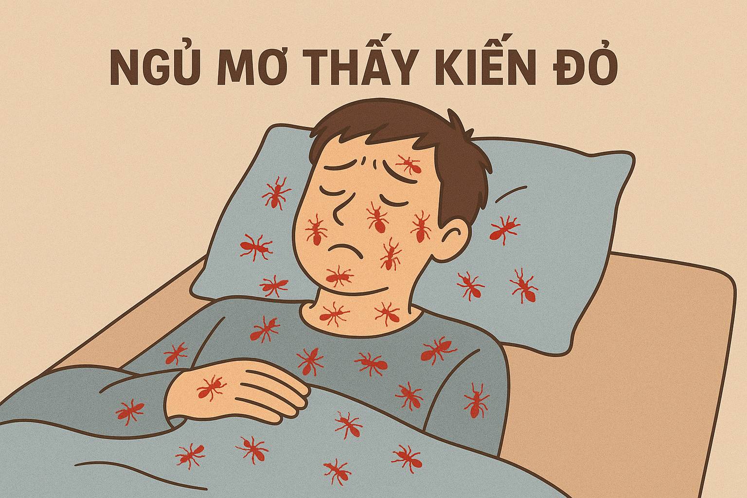 Mơ thấy kiến đỏ là điềm gì? Đánh số mấy?