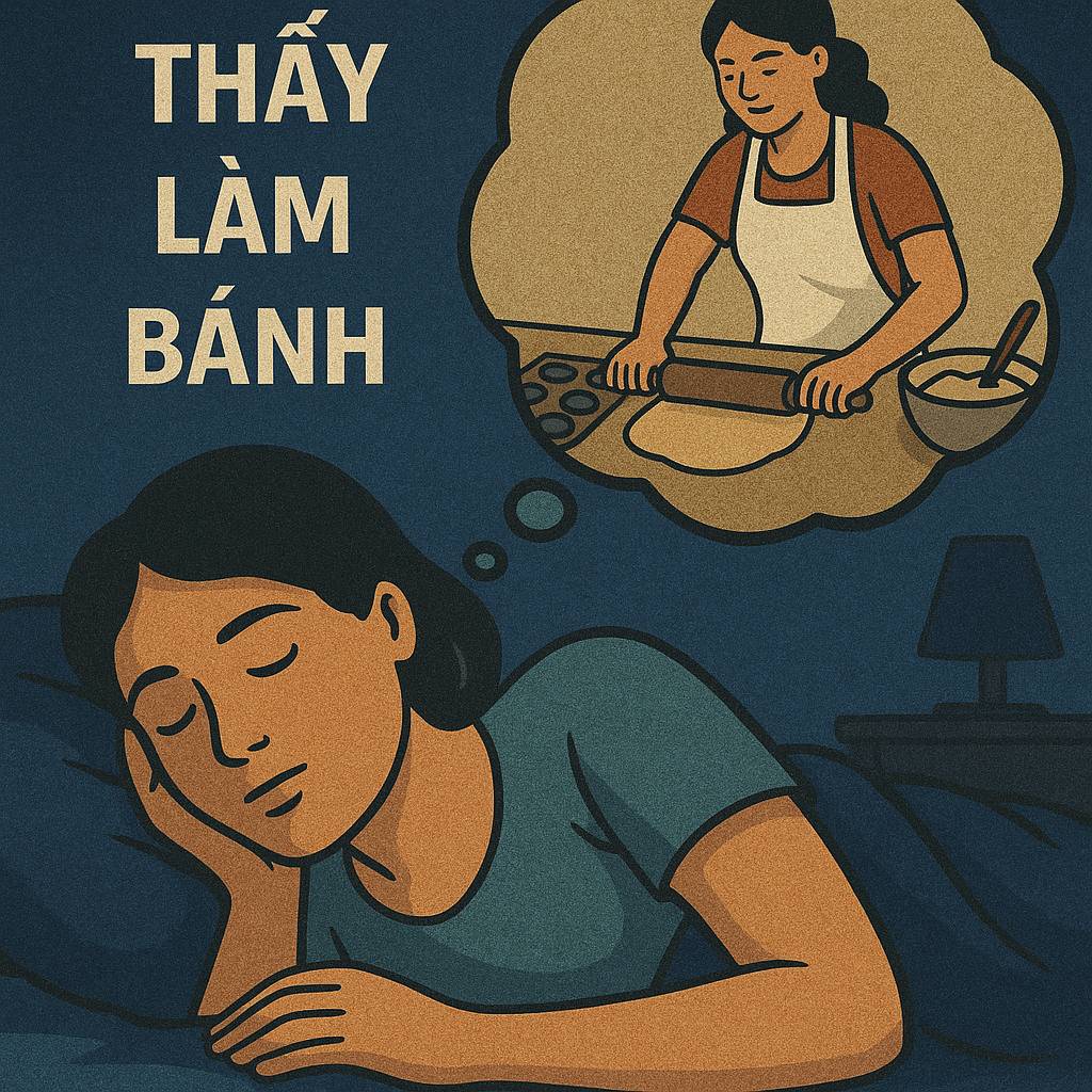 Mơ thấy làm bánh là điềm gì? Đánh số mấy?