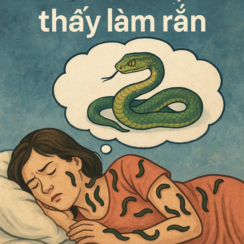 Mơ thấy làm rắn là điềm gì? Đánh số mấy chuẩn 2025