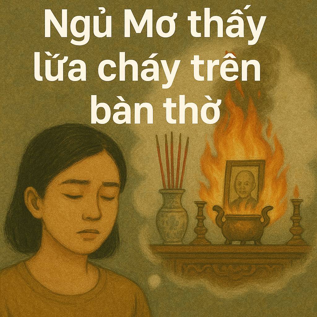 Mơ thấy lửa cháy trên bàn thờ là điềm gì? Đánh số mấy?