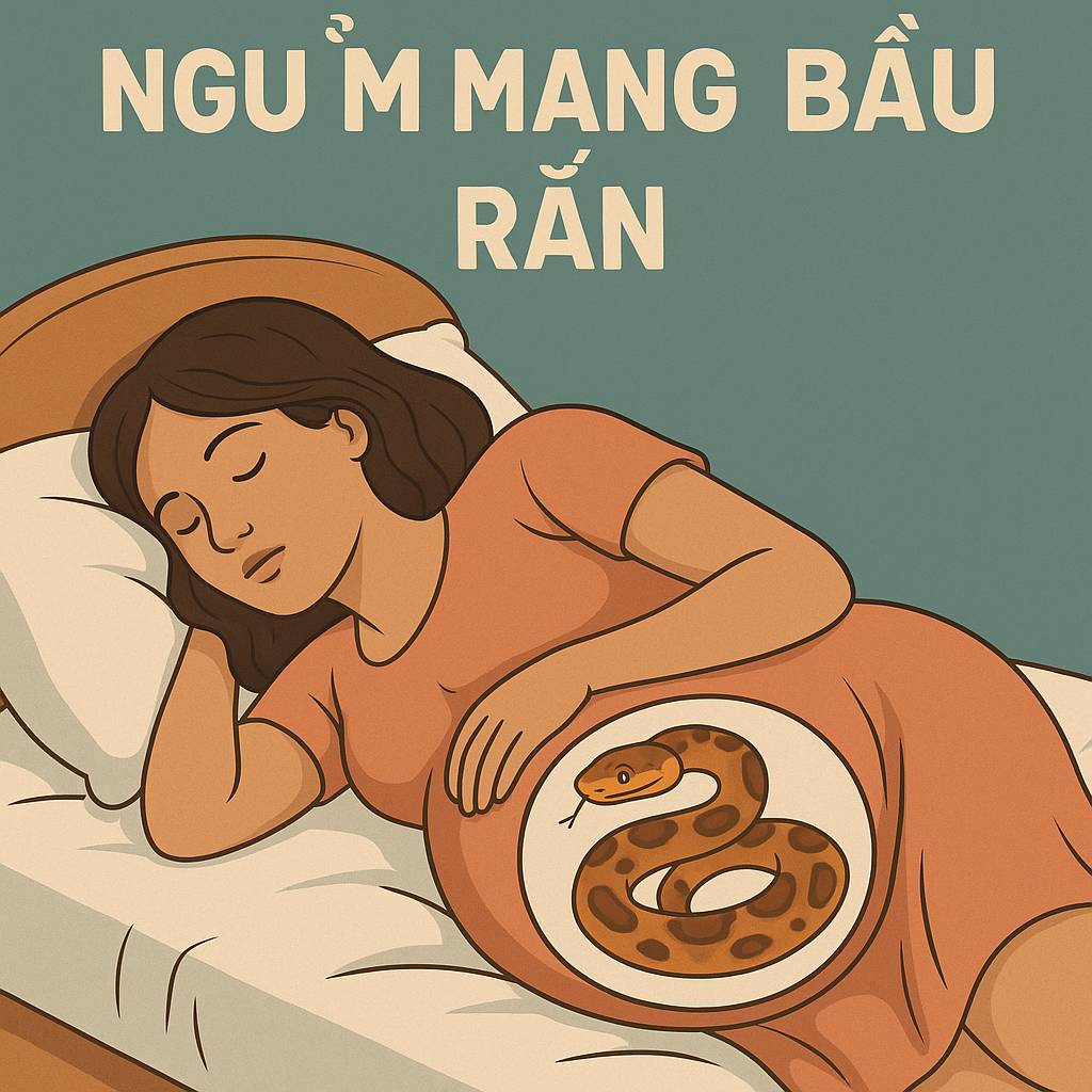 Mơ thấy mang bầu rắn là điềm gì? Đánh số mấy?
