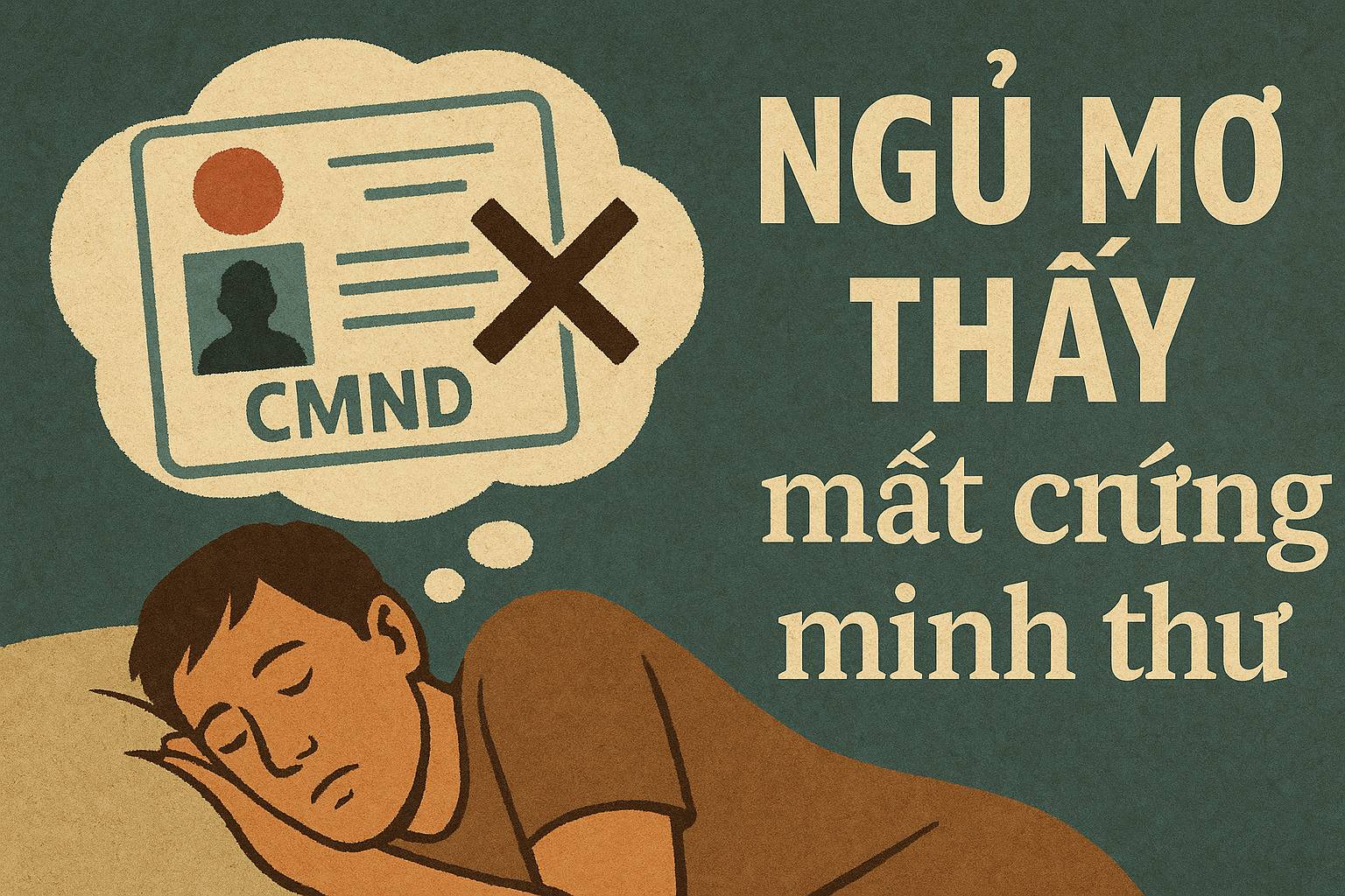 Mơ thấy mất chứng minh thư là điềm gì? Đánh số mấy