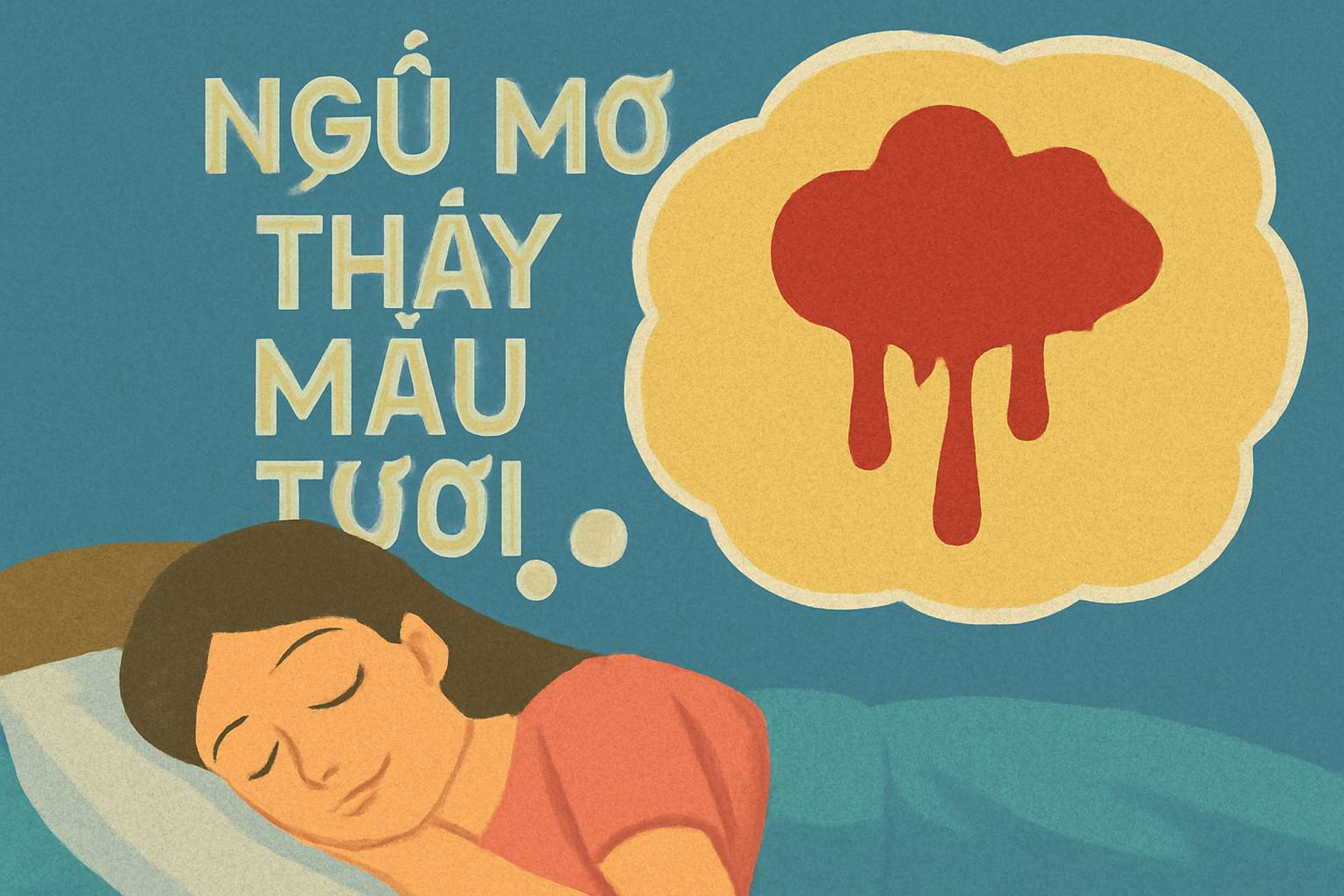 Mơ thấy máu tươi là điềm gì? Đánh số mấy?