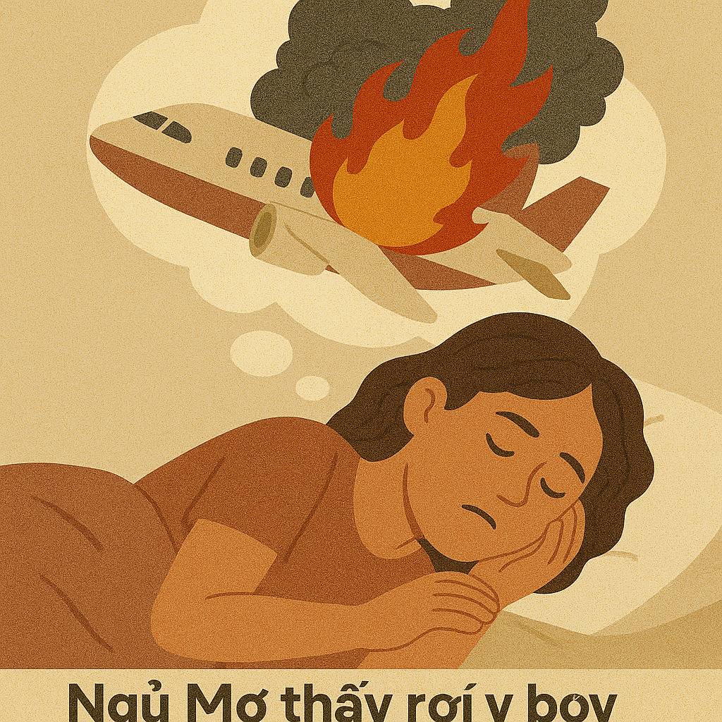 Mơ thấy máy bay rơi và bốc cháy là điềm gì? Đánh số mấy