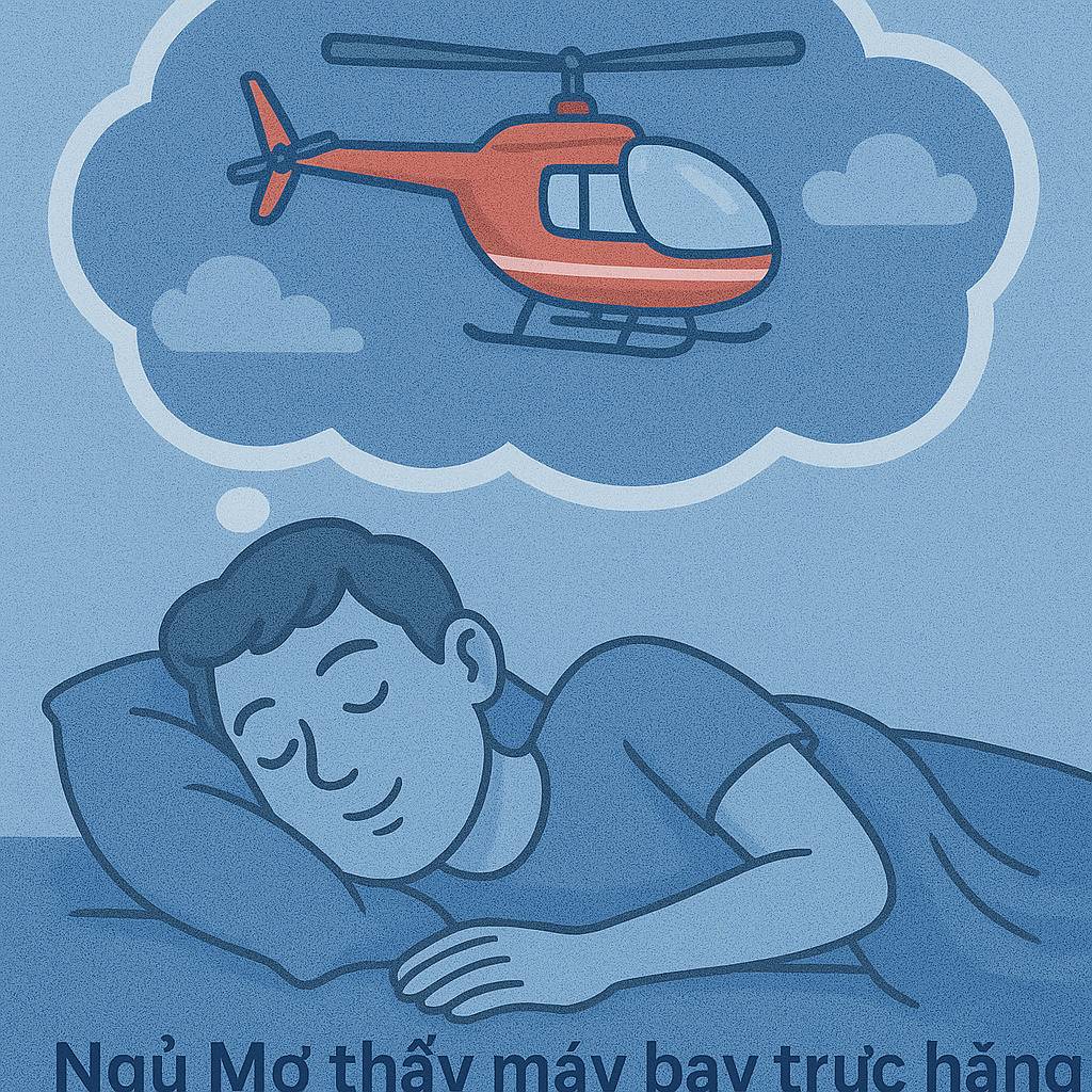 Mơ thấy máy bay trực thăng là điềm gì? Đánh số mấy?