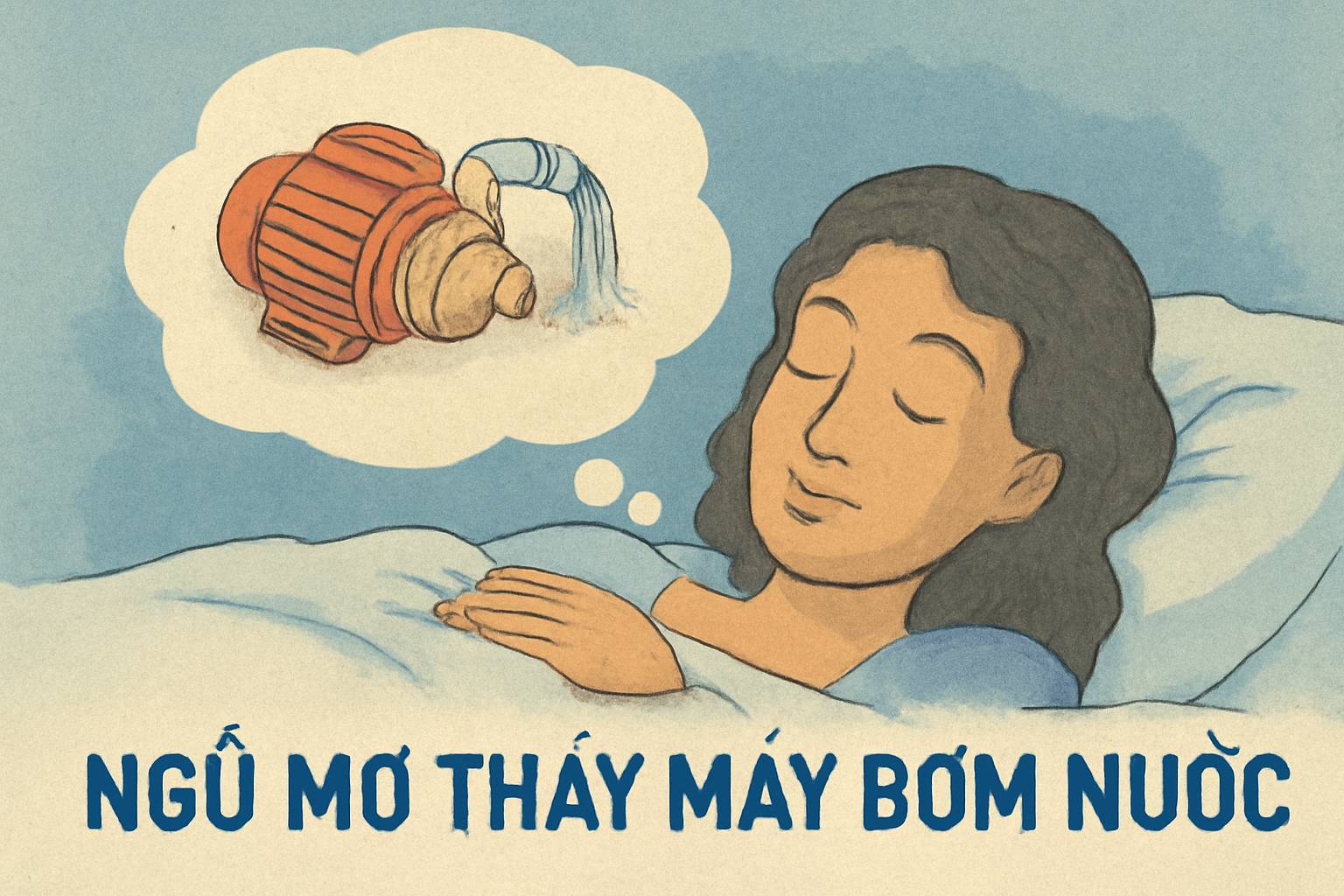 Mơ thấy máy bơm nước là điềm gì? Đánh số mấy