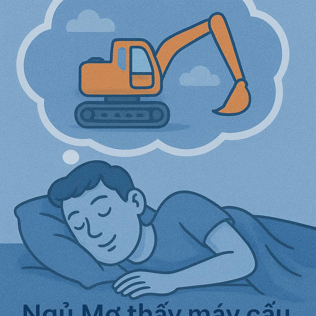 Mơ thấy máy cẩu là điềm gì? Đánh số mấy