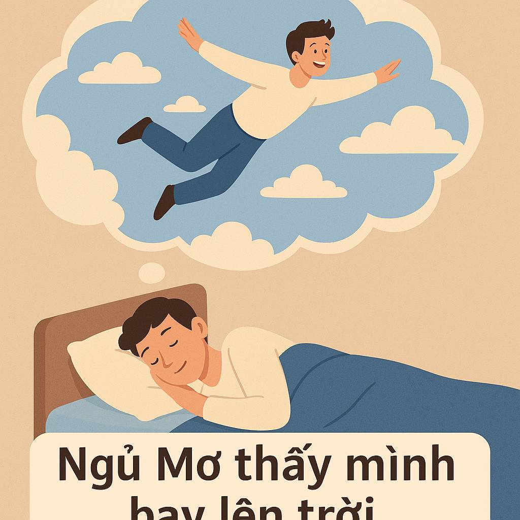 Mơ thấy mình bay lên trời là điềm gì? Đánh số mấy