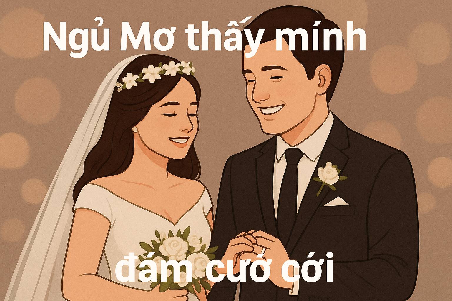 Nằm mơ thấy "mình đám cưới" là điềm gì, đánh con số nào?