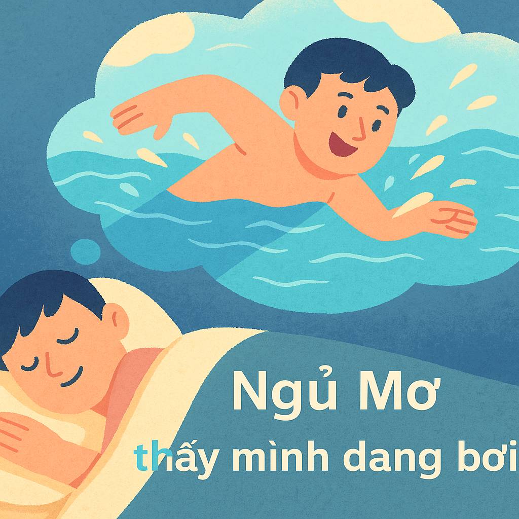 Mơ thấy mình đang bơi là điềm gì? Đánh số mấy