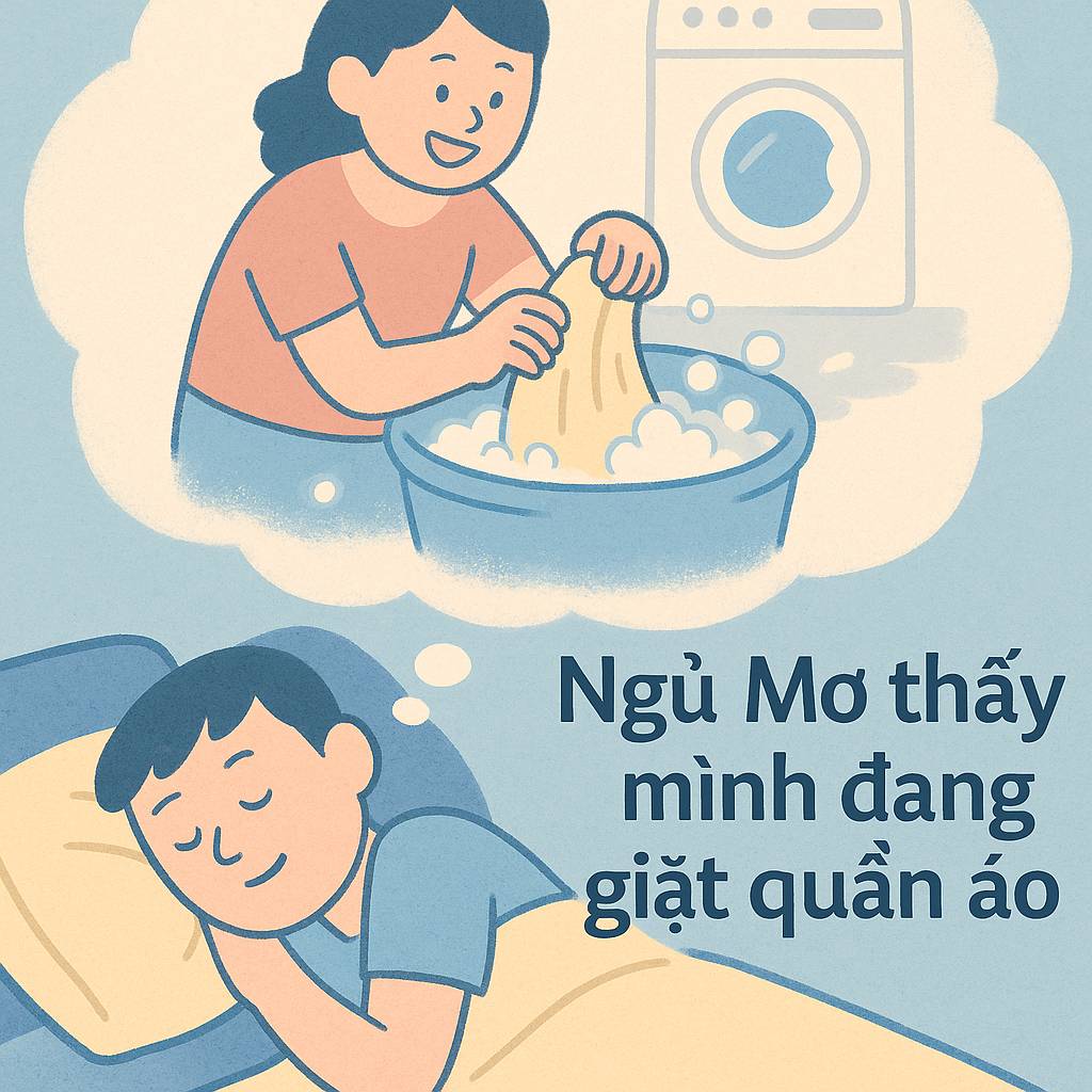 Mơ thấy mình đang giặt quần áo là điềm gì? Đánh số mấy