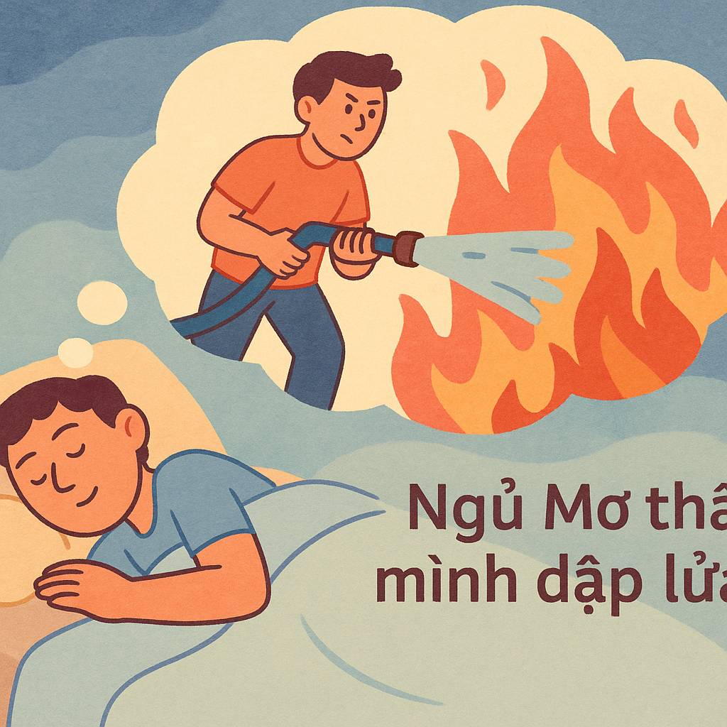 Mơ thấy mình dập lửa là điềm gì? Đánh số mấy