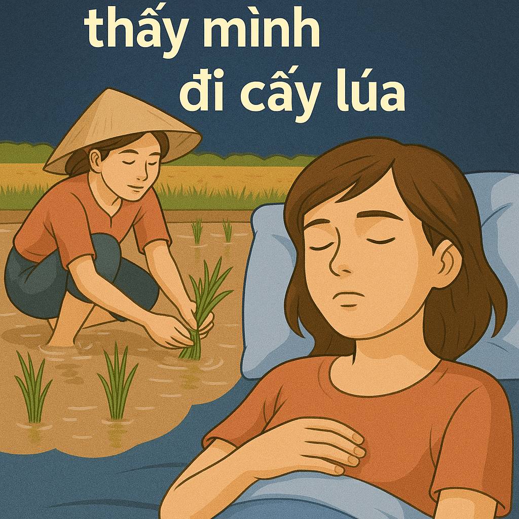 Mơ thấy mình đi cấy lúa là điềm gì? Đánh số mấy
