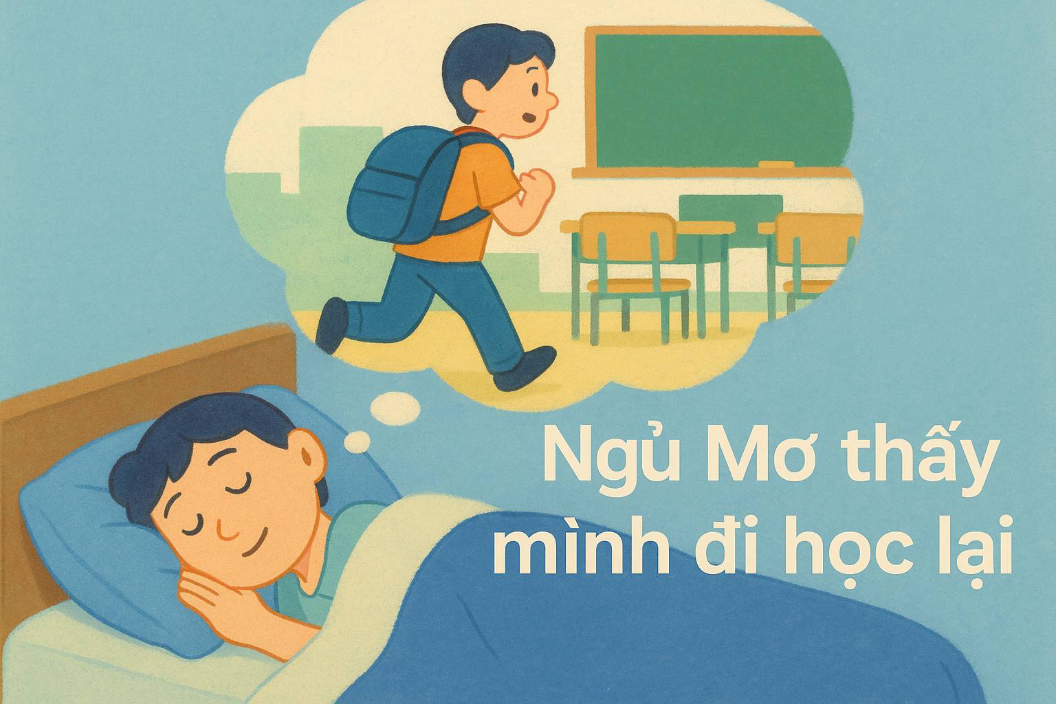 Mơ thấy mình đi học lại là điềm gì? Đánh số mấy