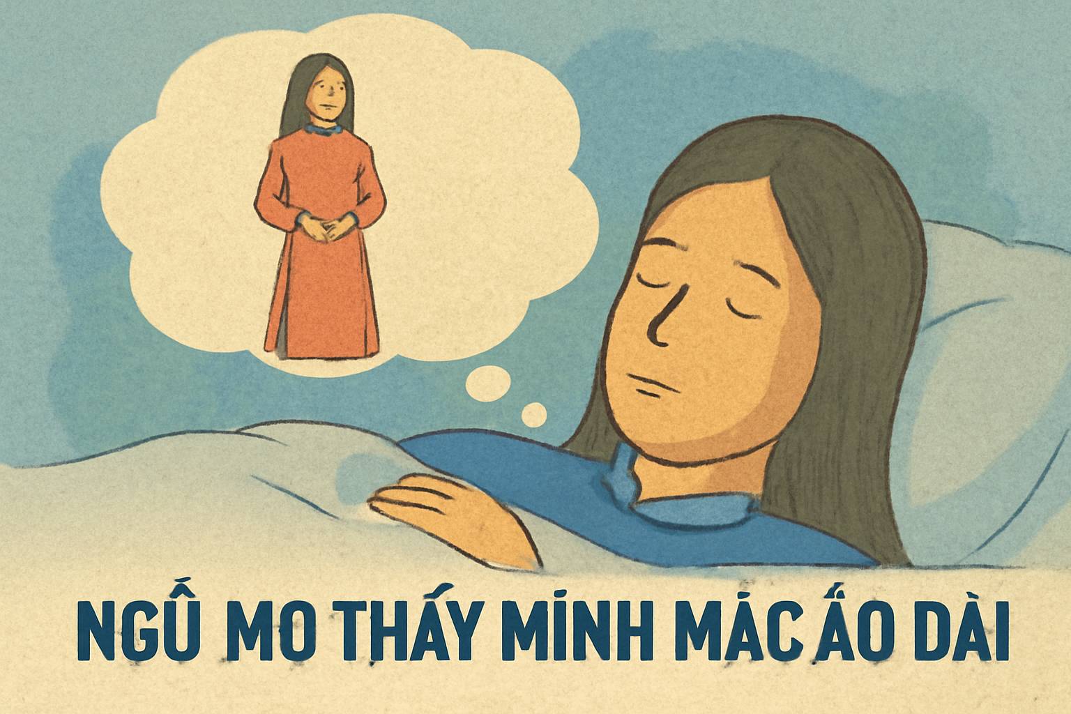 Mơ thấy mình mặc áo dài là điềm gì? Đánh số mấy